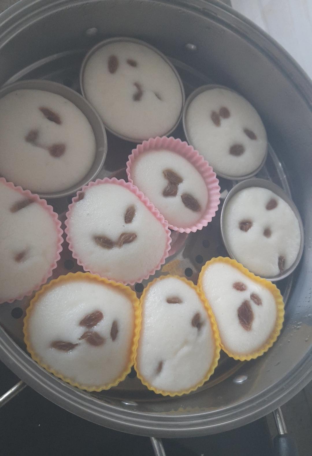 酵母版奶香低糖无油大米发糕，蒸好吃的大米糕