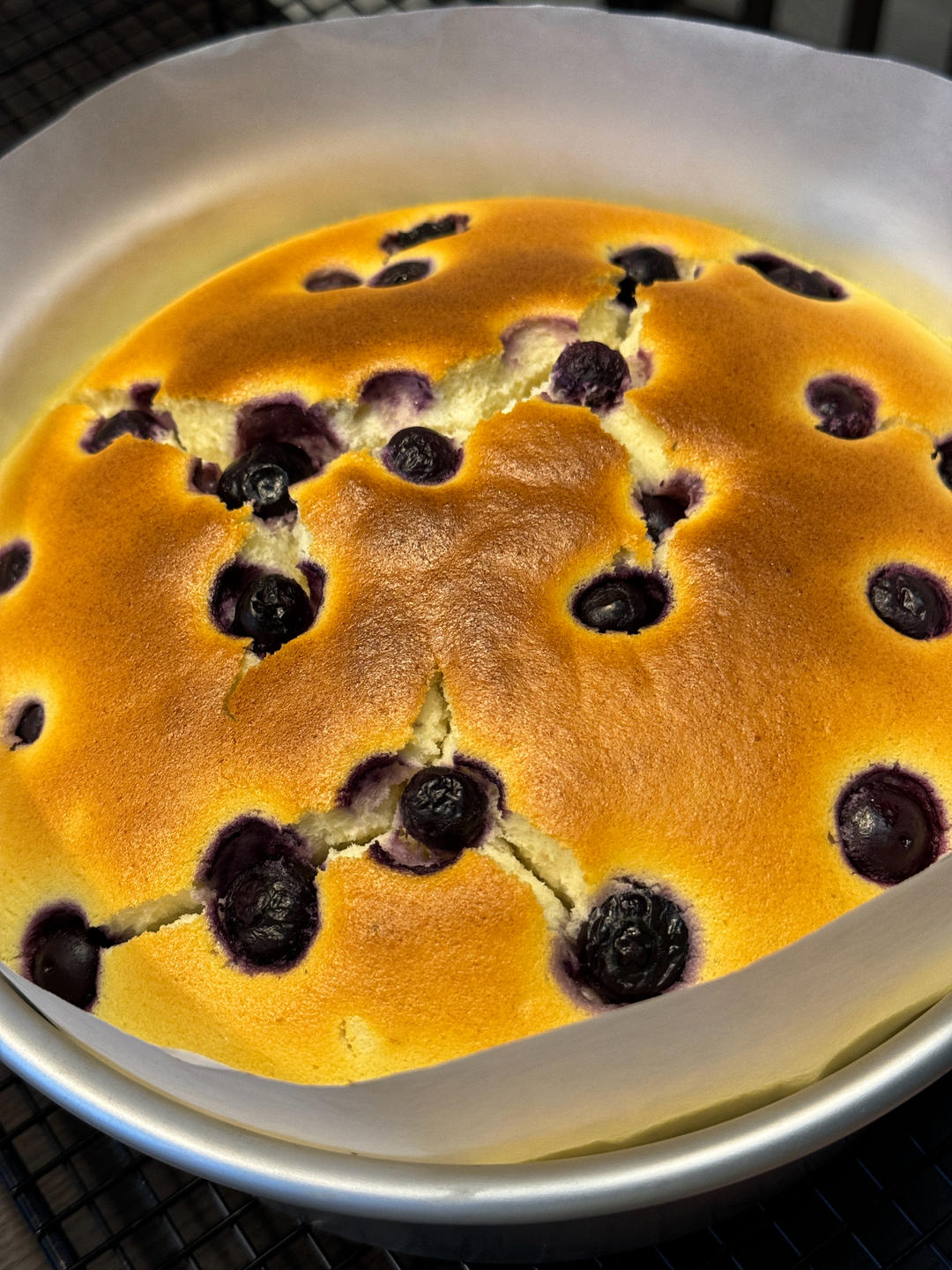 减脂期吃的蓝莓酸奶蛋糕（无油）