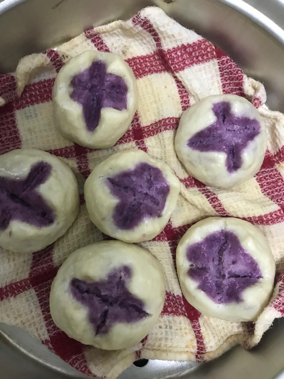 紫薯花开馒头