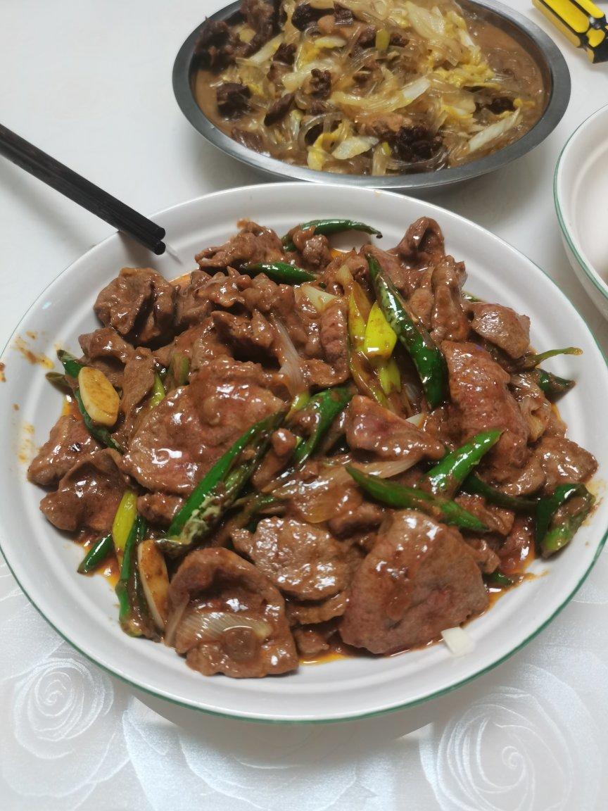 果果妞妞儿做的爆炒牛肝