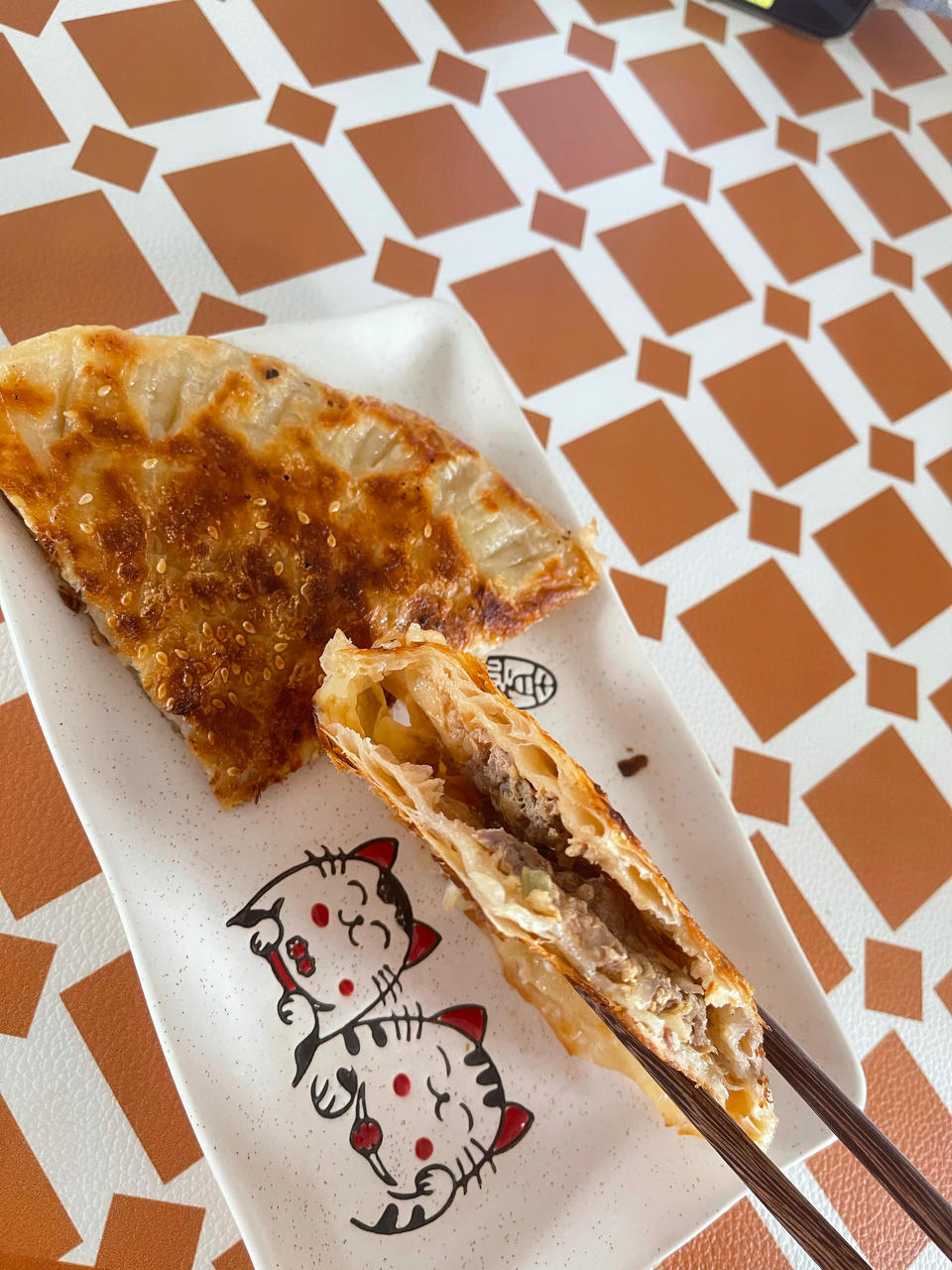 香酥爆汁牛肉饼（超级简单手抓饼版）