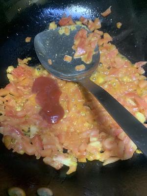 治愈系 番茄煎蛋面的做法 步骤5