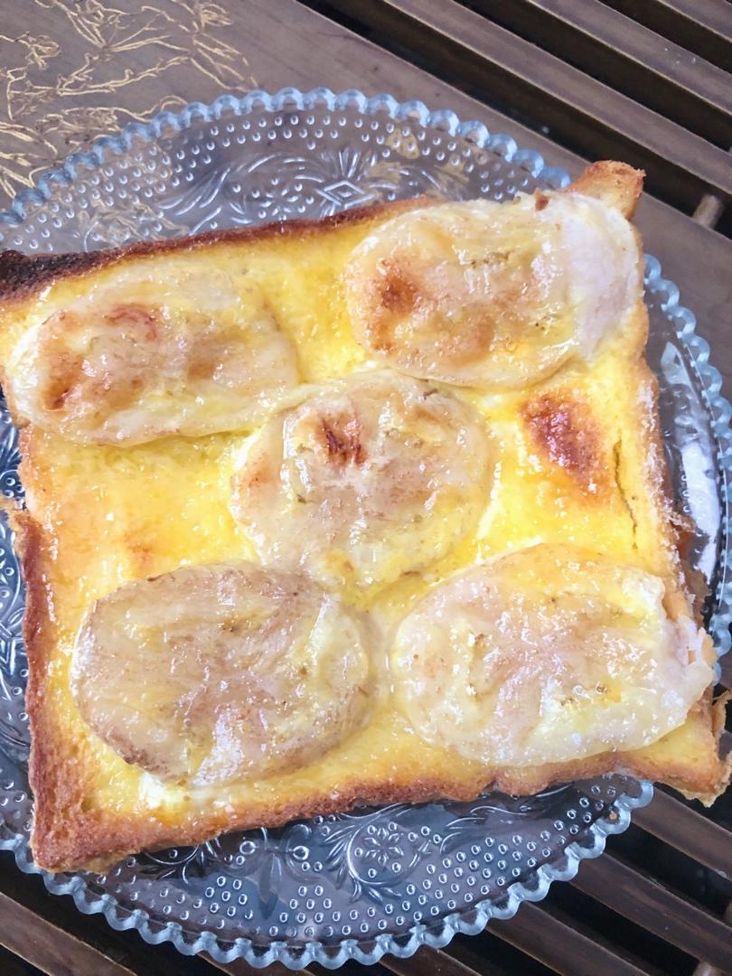 好吃到哭的香蕉烤吐司❗️酥脆香甜❗️零失败❗️