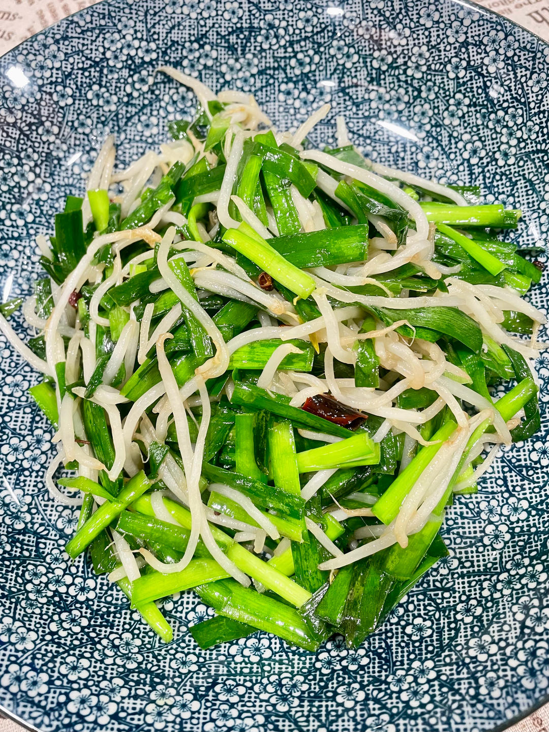韭菜炒豆芽