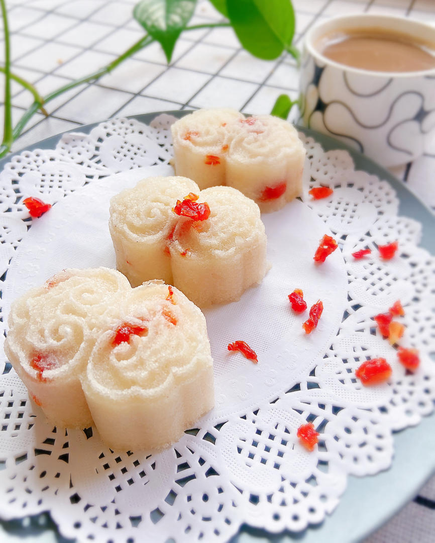 桂花糕，中式小点心，糯米糕，劣狐狐