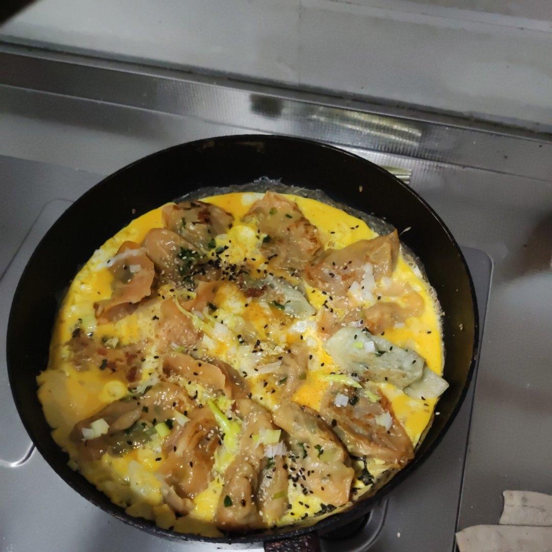 现包现煎抱蛋煎饺&附煎饺的包法