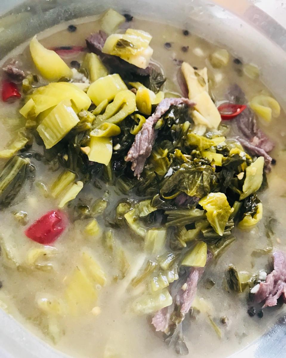 梁雅文文做的酸菜牛肉