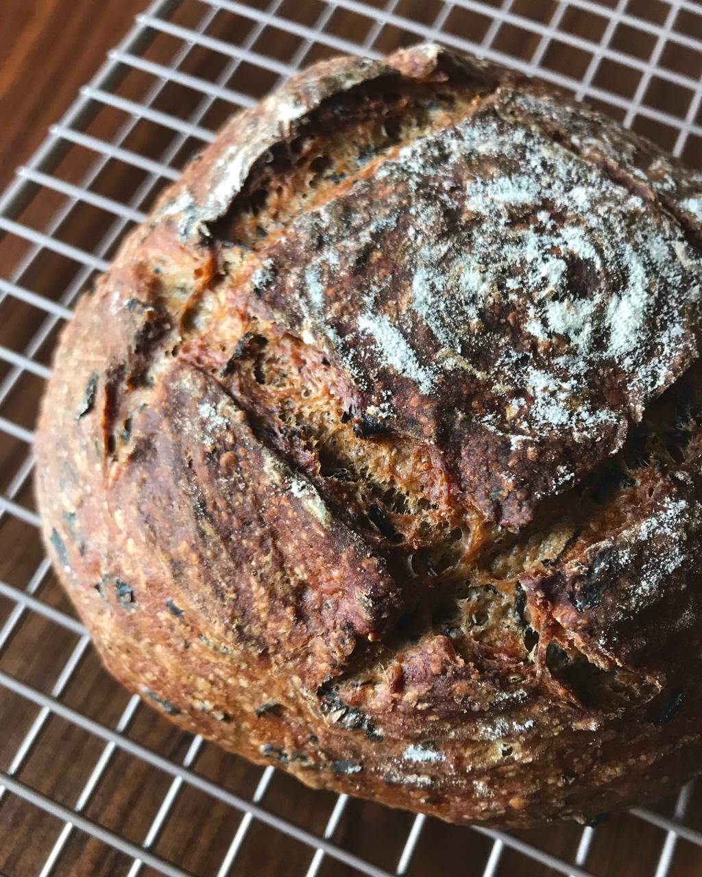 黑麦天然酵种红茶欧包