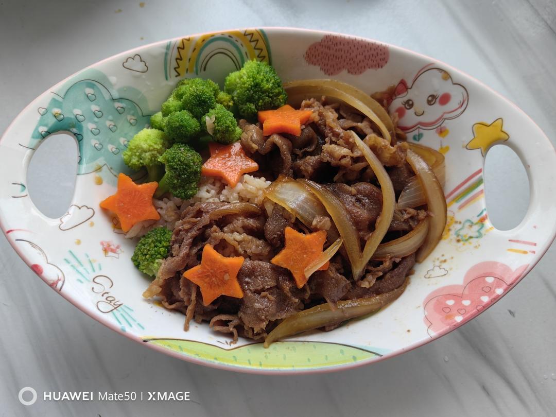 自制吉野家牛丼饭牛肉饭的做法