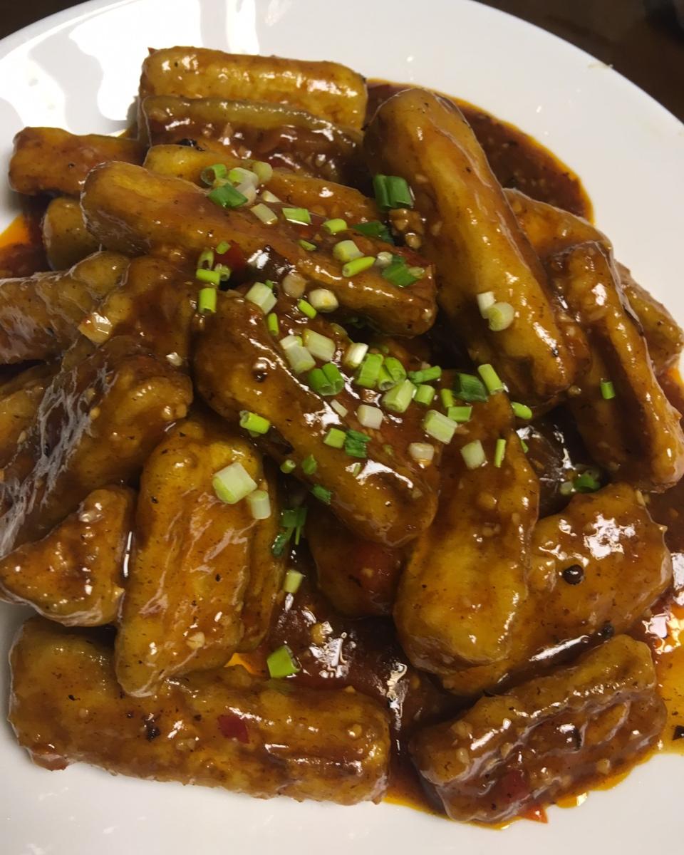 脆皮鱼香茄子 家常鱼香味儿就这么简单