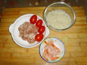 瘦肉鲜虾粥的做法 步骤1