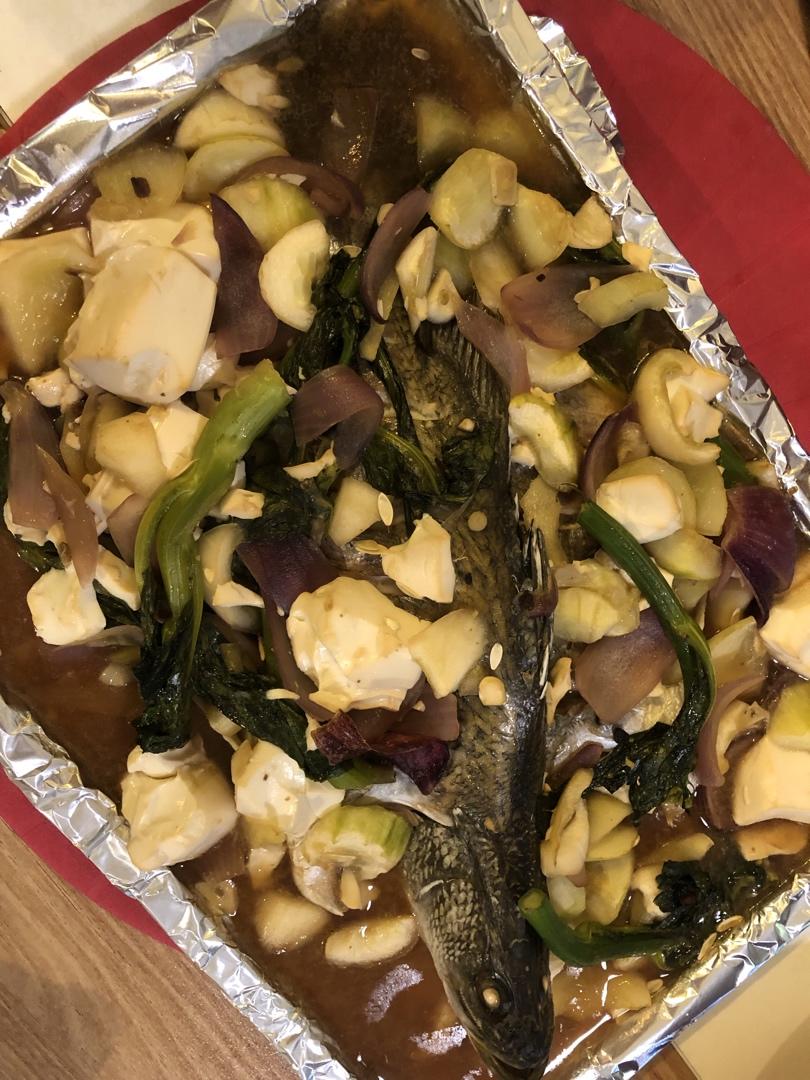 烤箱版青椒豆豉烤鱼