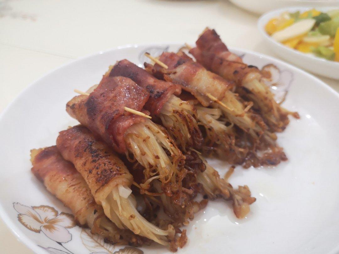 金针菇培根卷