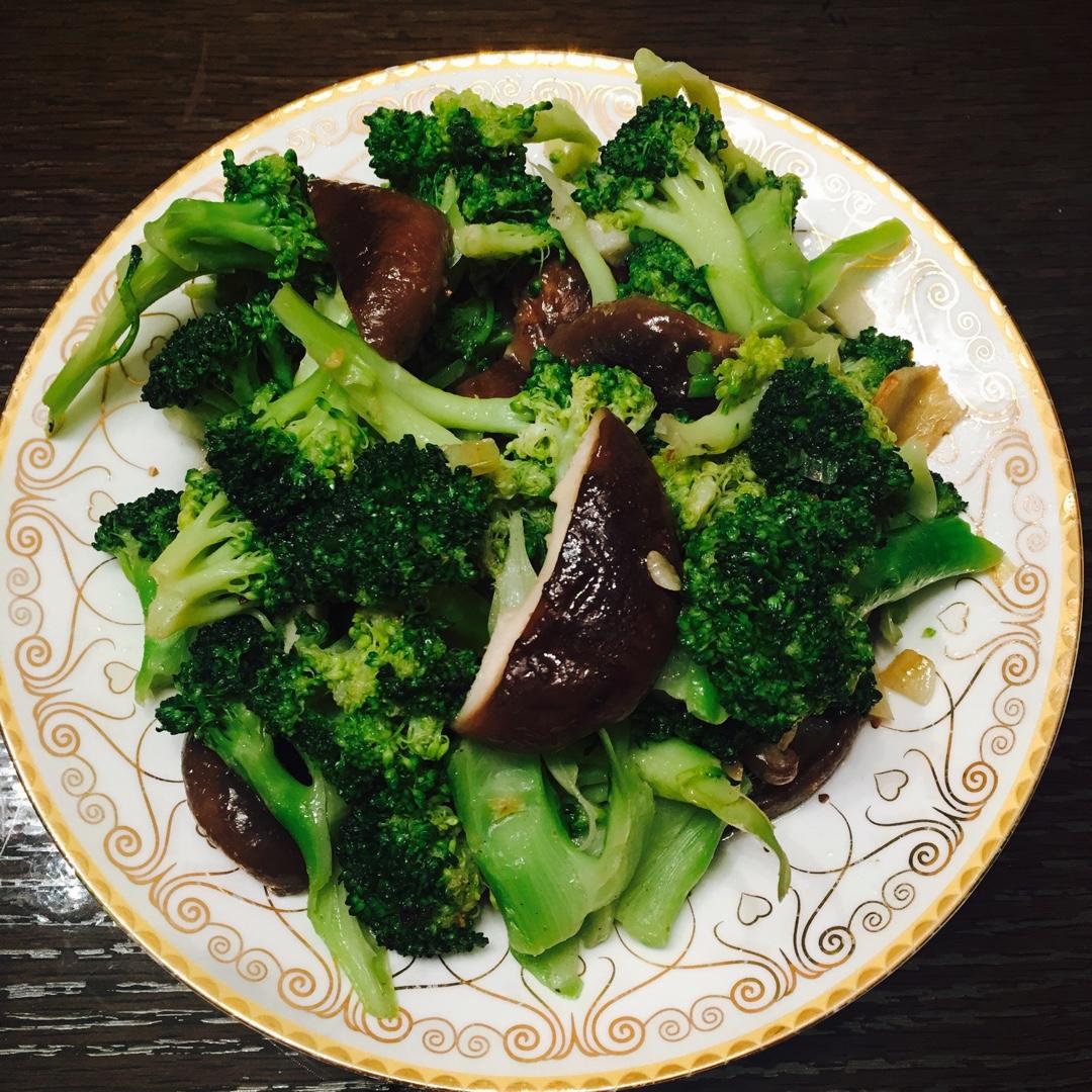 香菇炒西兰花