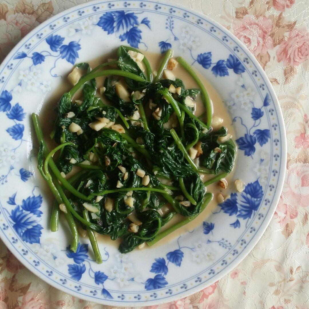 椒丝腐乳炒通菜