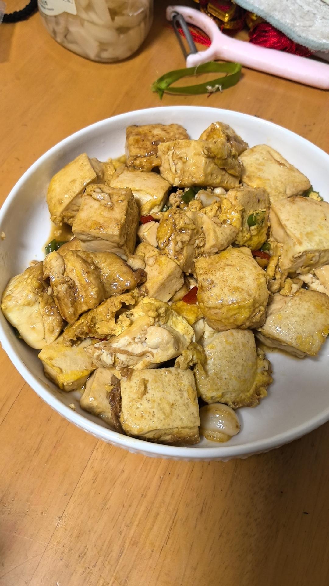 外焦里嫩的香煎豆腐
