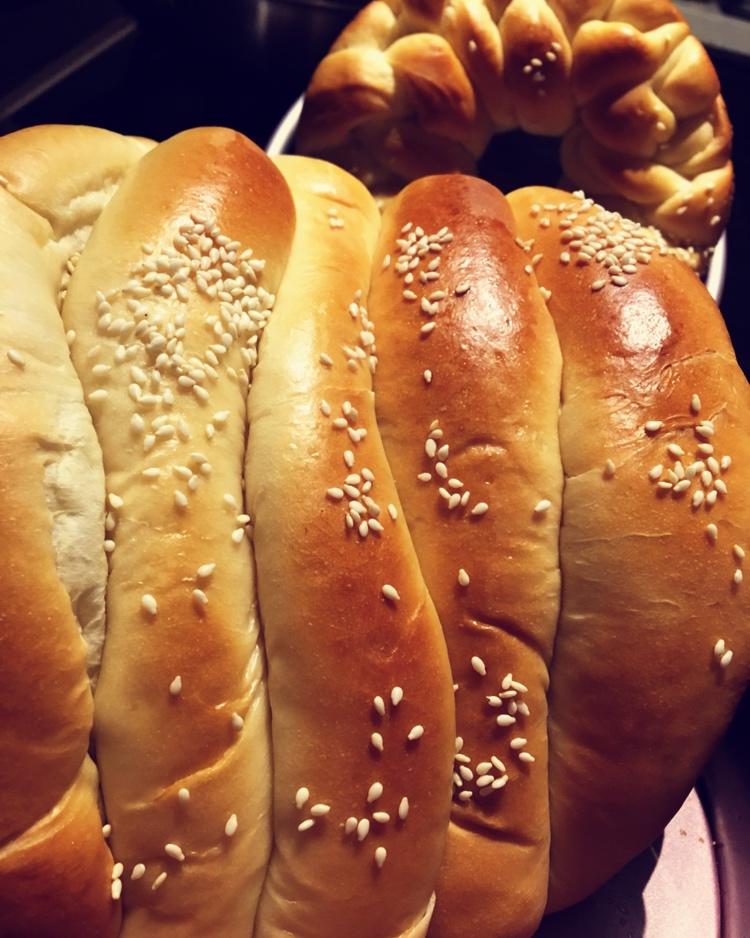 蜂蜜淡奶油面包#美味排包#