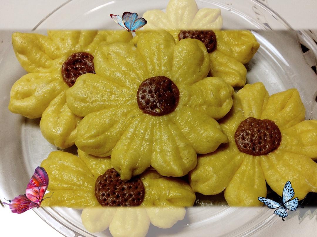 造型馒头4（向日葵馒头）