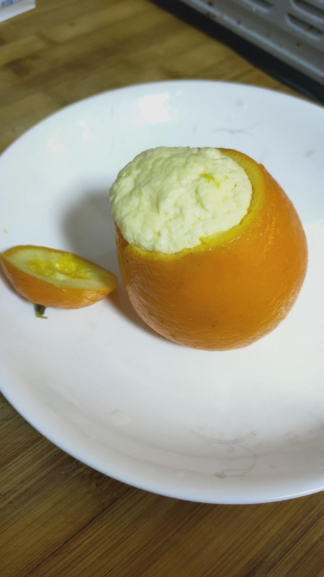 香橙蒸蛋