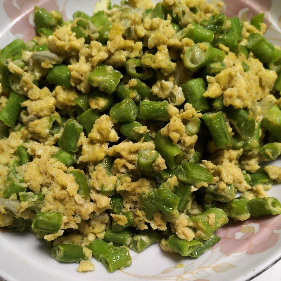 豆角炒鸡蛋