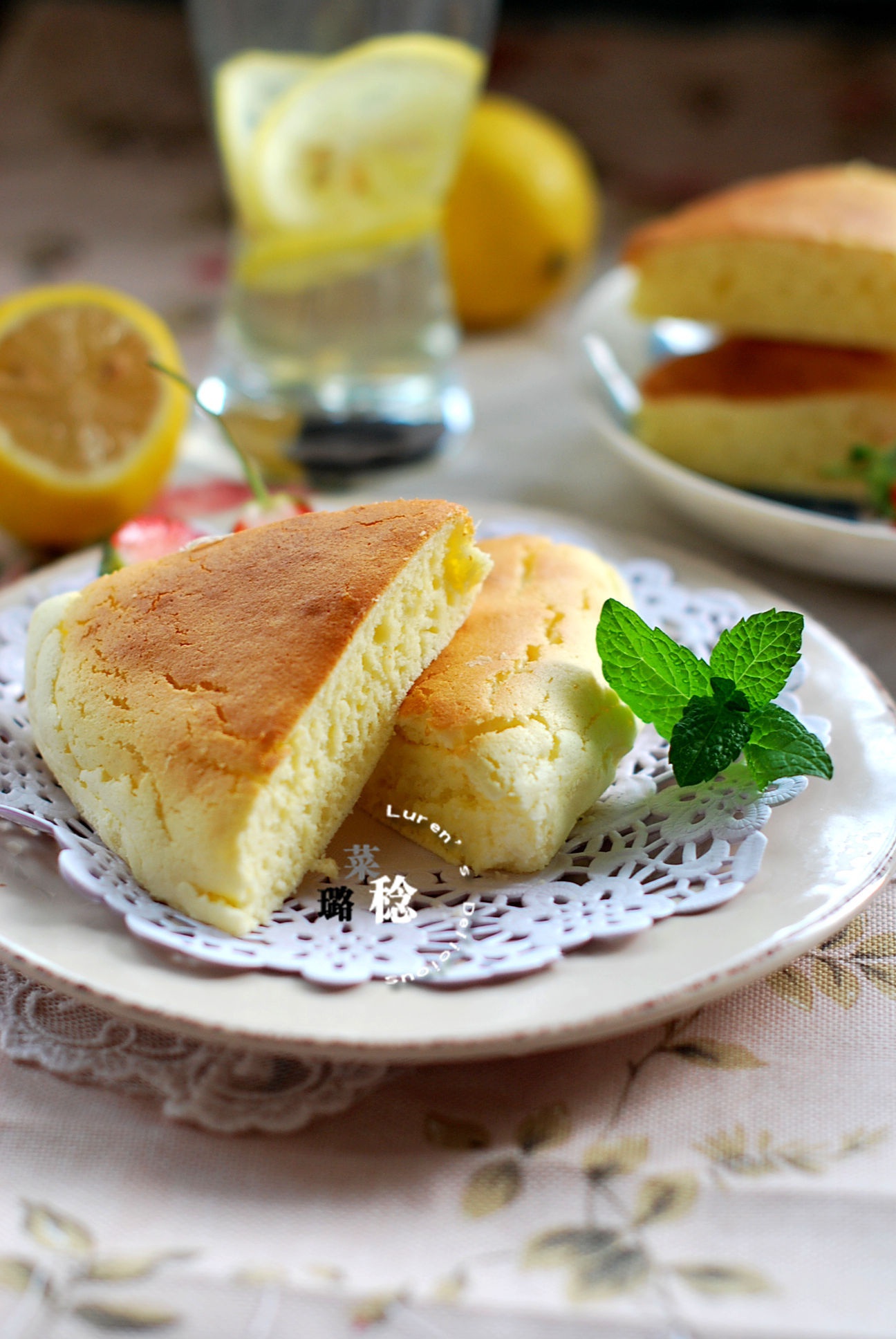 璐稔做的水浴法酸奶蛋糕