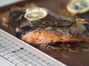 日式盐烤三文鱼头【北鼎烤箱食谱】的做法 步骤10