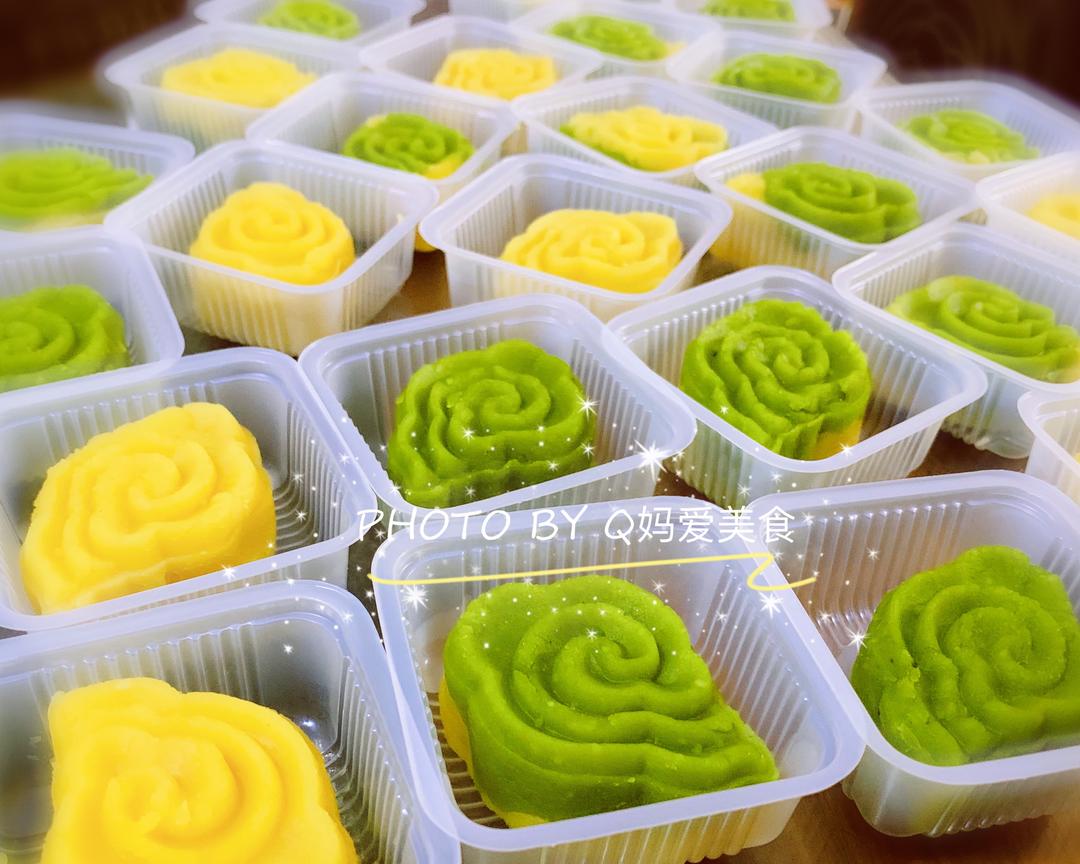 花样绿豆糕的做法
