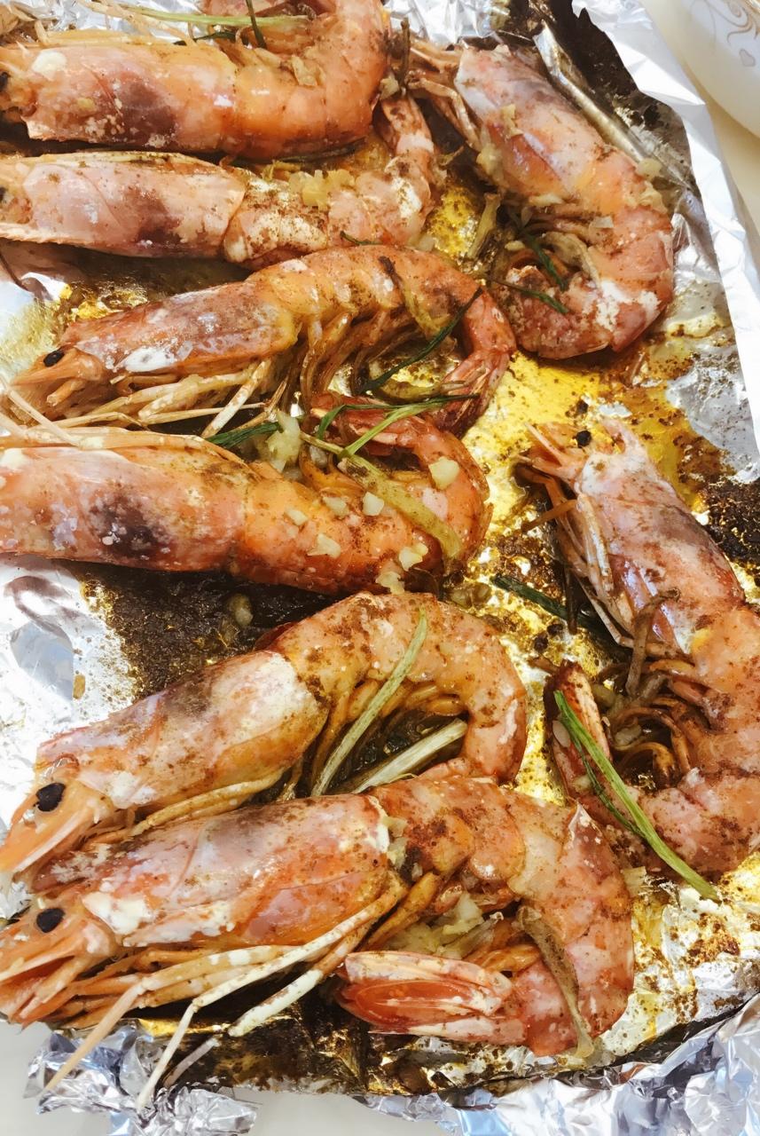盐烤阿根廷红虾