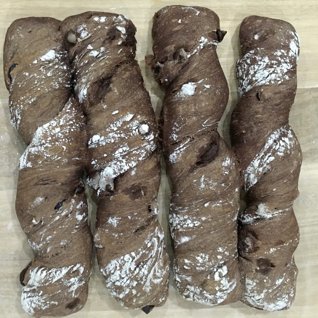 跟台湾大师学做无糖无油巧克力手拌面包