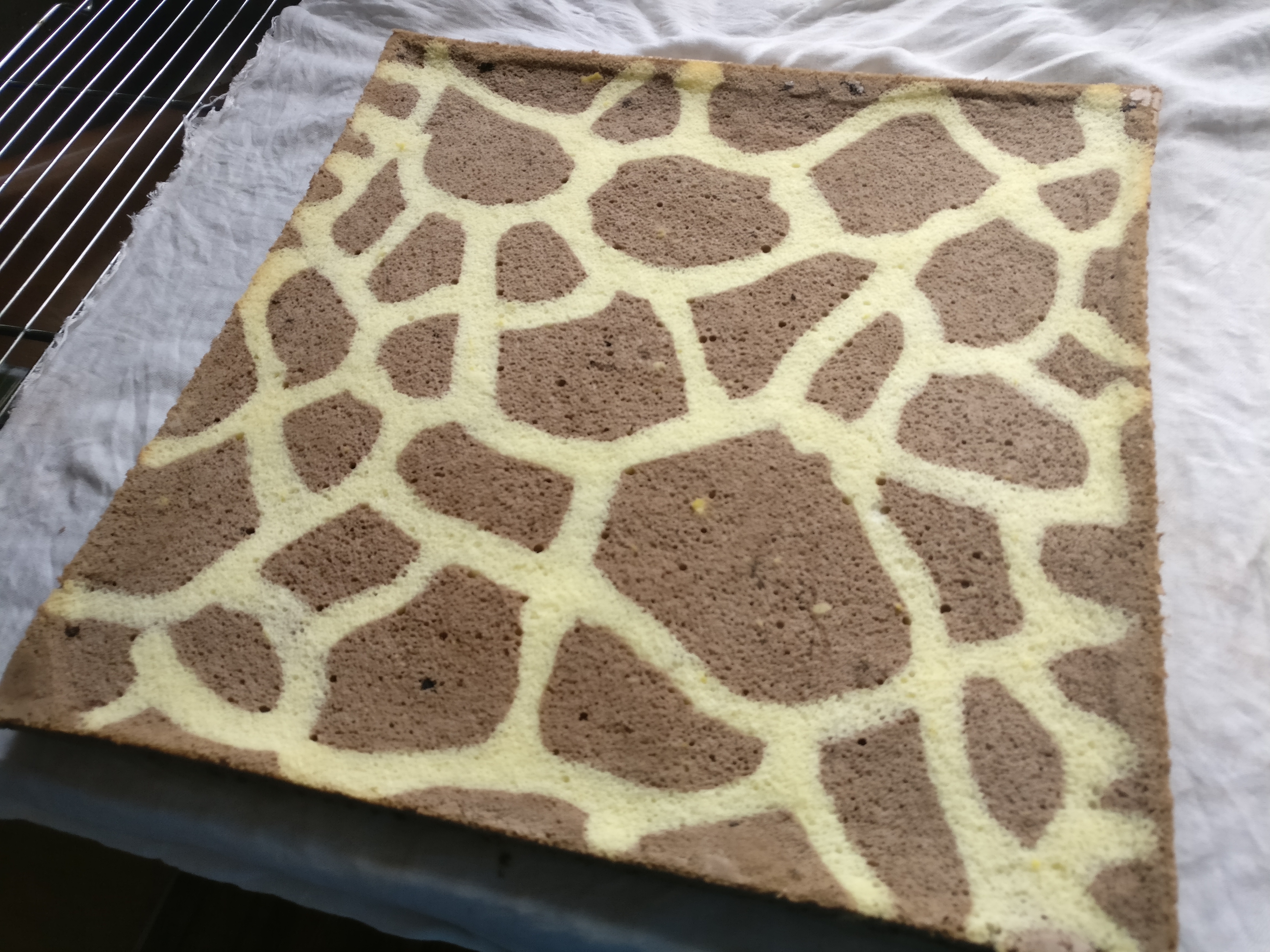 长颈鹿纹蛋糕卷的做法