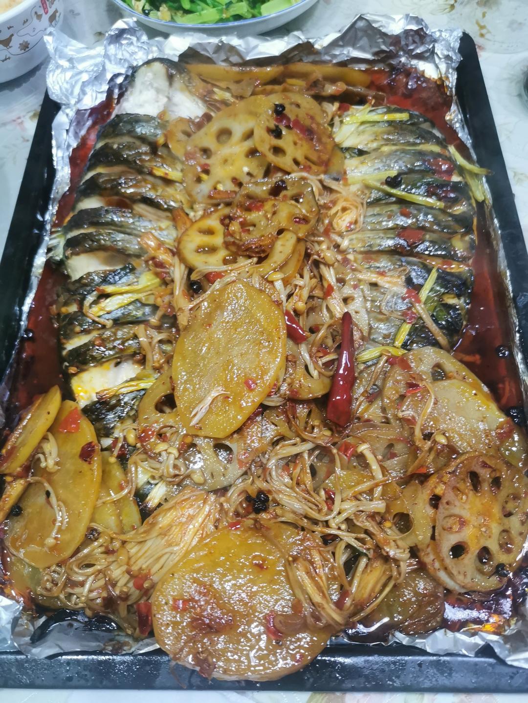 重庆烤鱼(烤箱版)爆好吃，爆简单