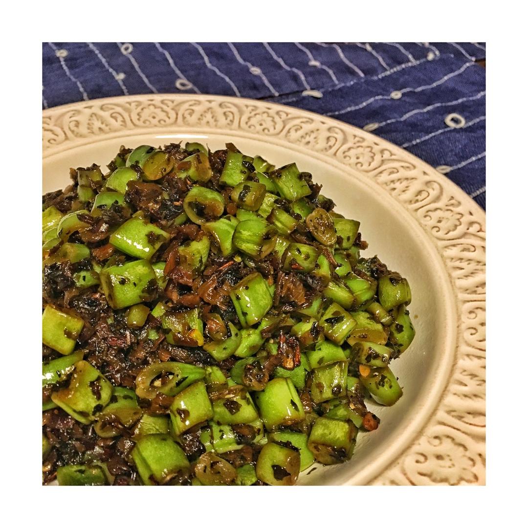 榄菜肉末四季豆