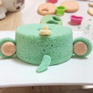 大象雪芳蛋糕（4寸）的做法 步骤14