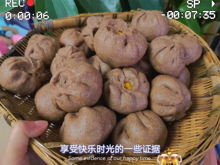 超级详细 零失败的黑全麦红薯馒头（减脂必备）