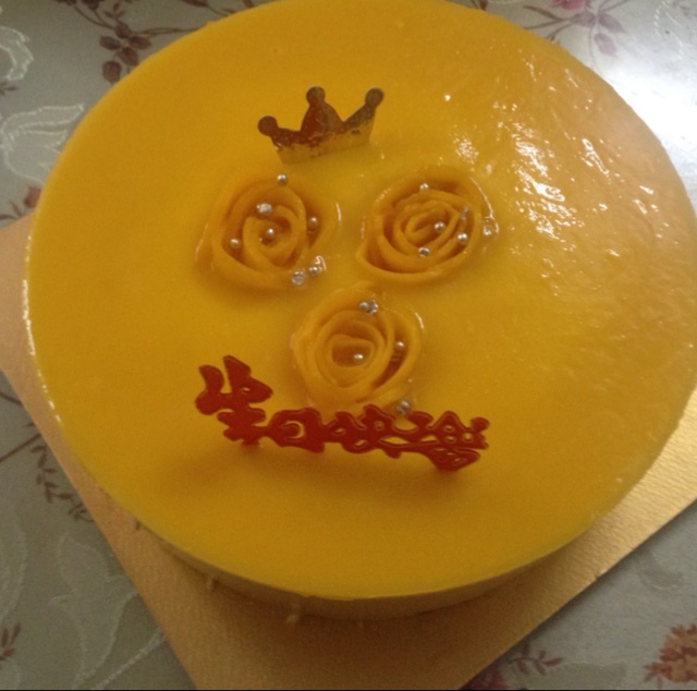 芒果酸奶慕斯加镜面 （8寸）