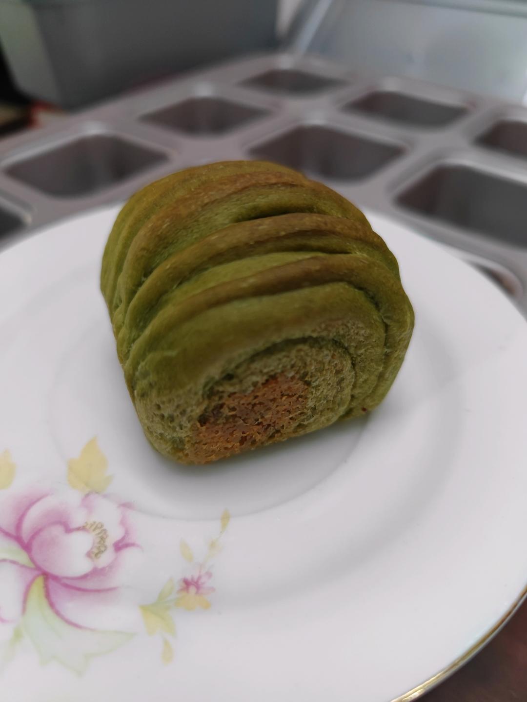 抹茶蔓越莓奶酥小吐司🍞春日里的一抹绿🌱