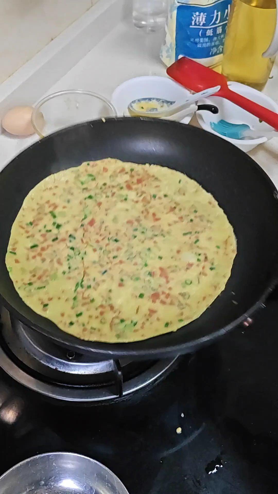 軟軟咸香雞蛋餅（超詳細）的做法 步驟14