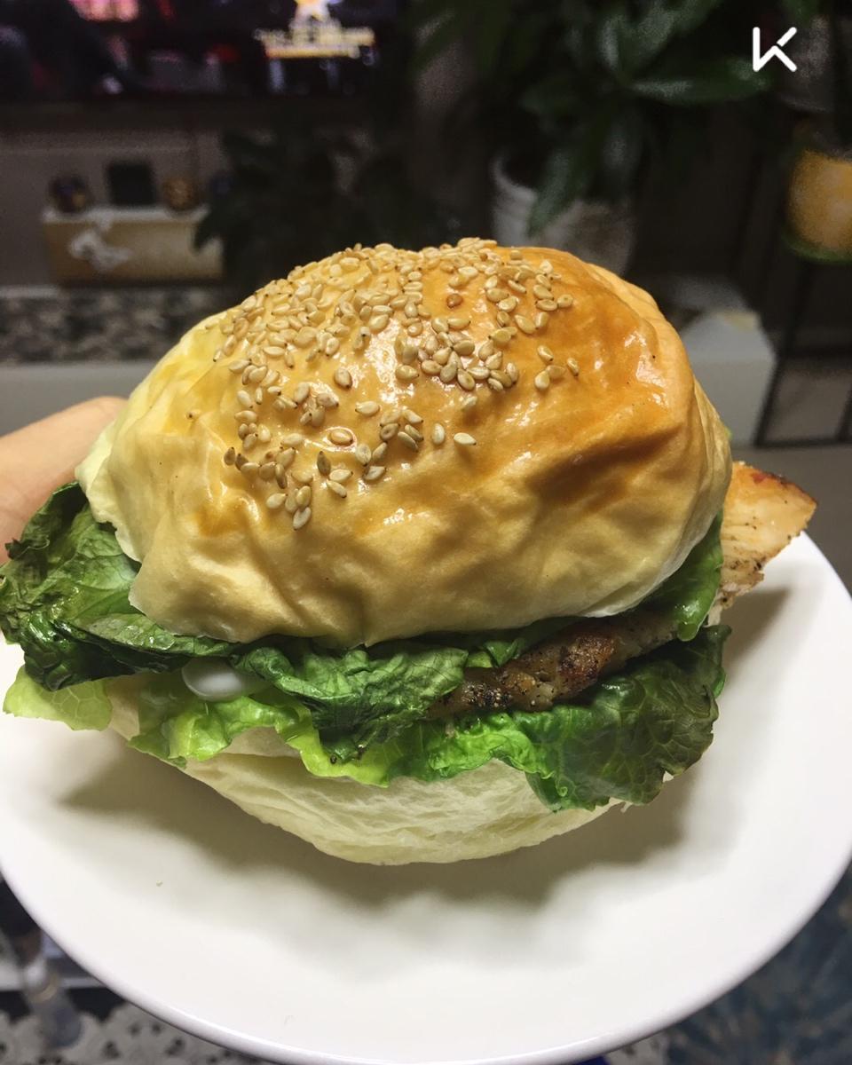 自制营养肉饼汉堡包