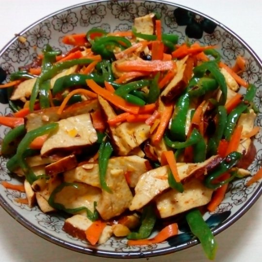 青椒豆腐干