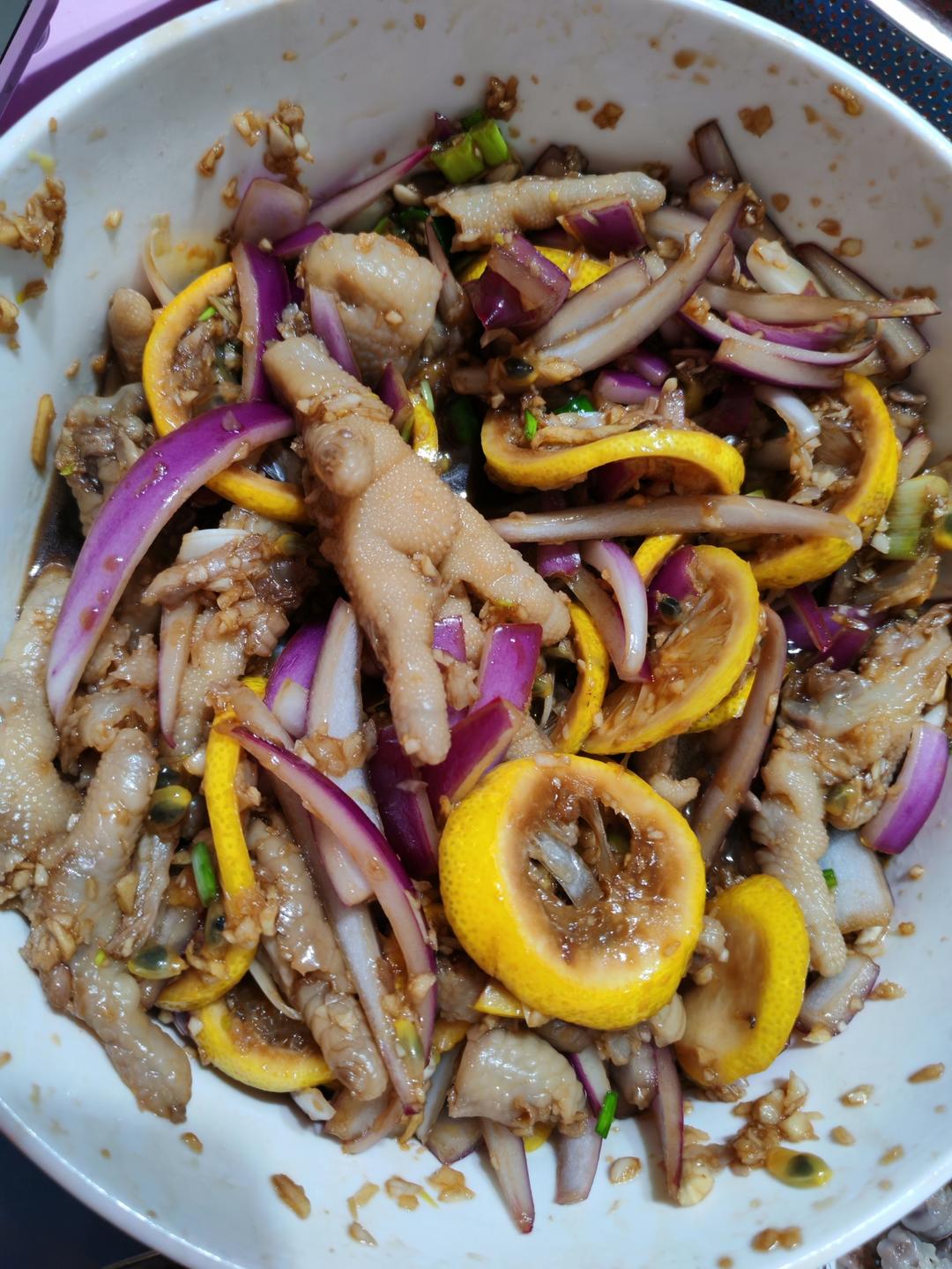 🍋柠檬百香果🌶️酸辣网红鸡爪