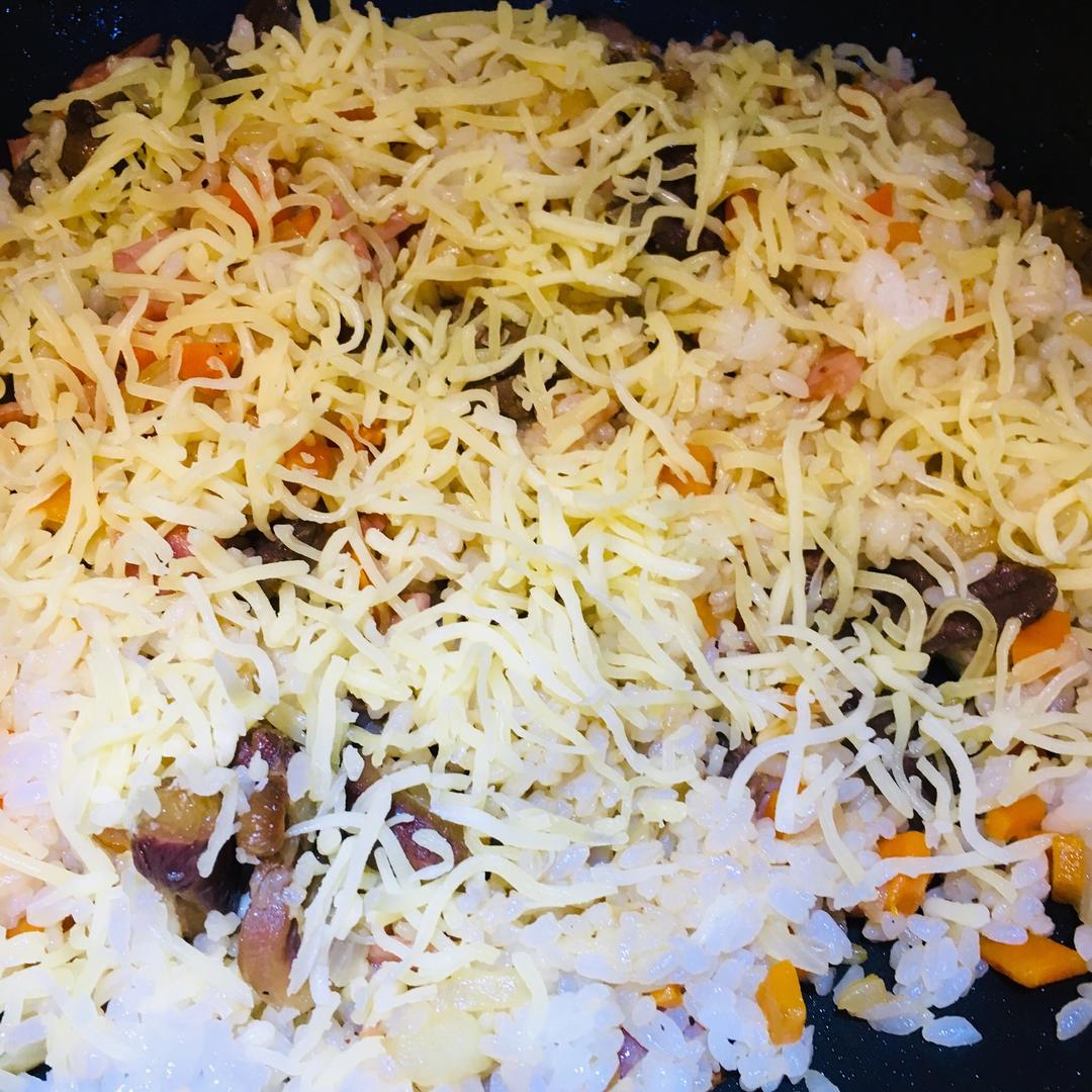 培根牛肉焗饭平底锅版