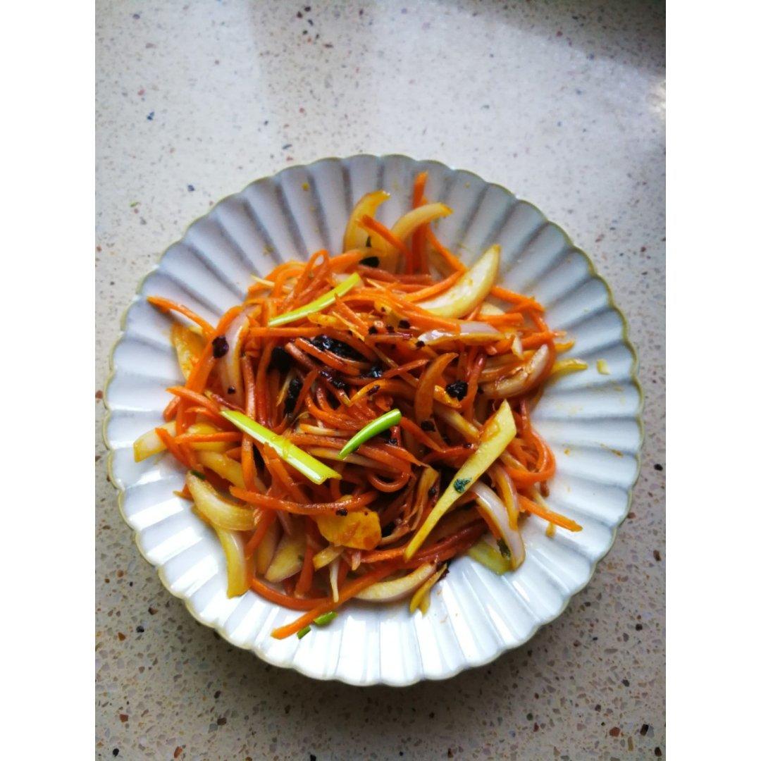 姜醋拌胡萝卜丝