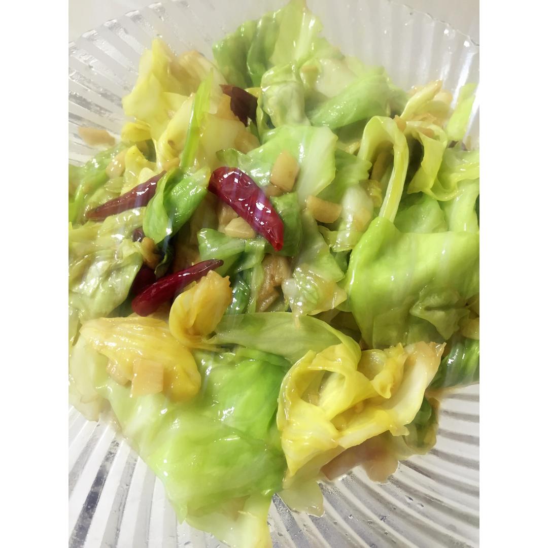 蚝油手撕卷心菜