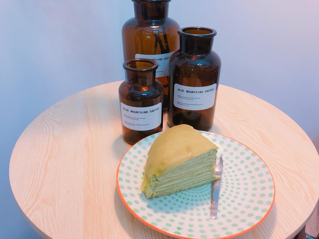 美味的煎蛋糕—抹茶千层蛋糕