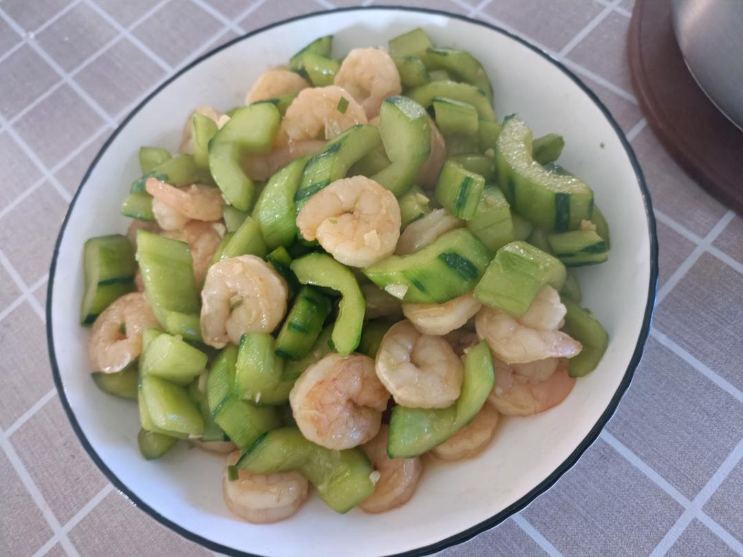 虾仁炒青瓜