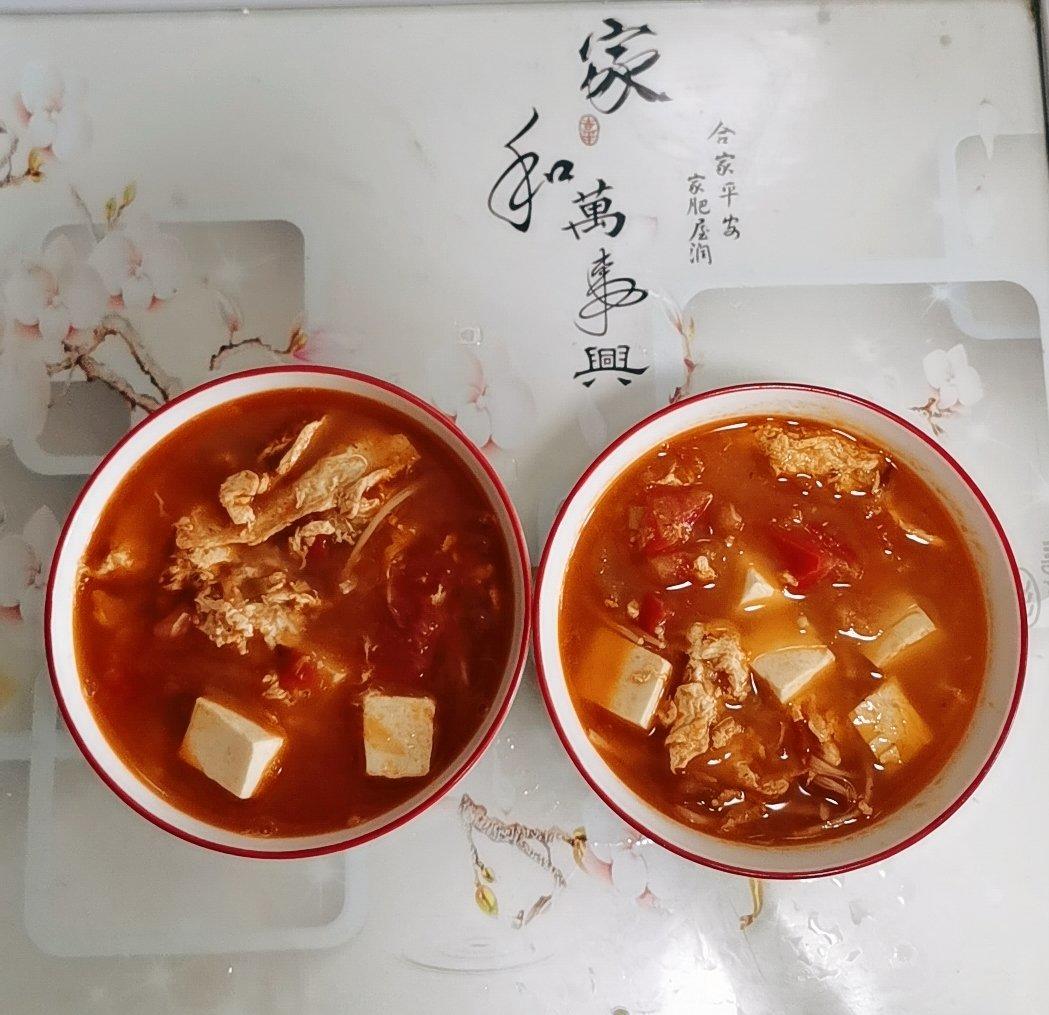 低卡高蛋白番茄豆腐汤