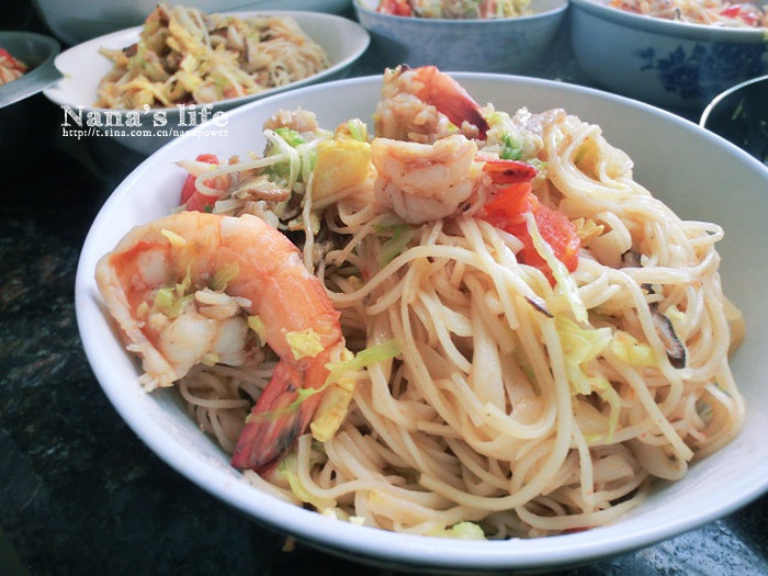 【泉州家常菜系列】海鲜炒炸面线