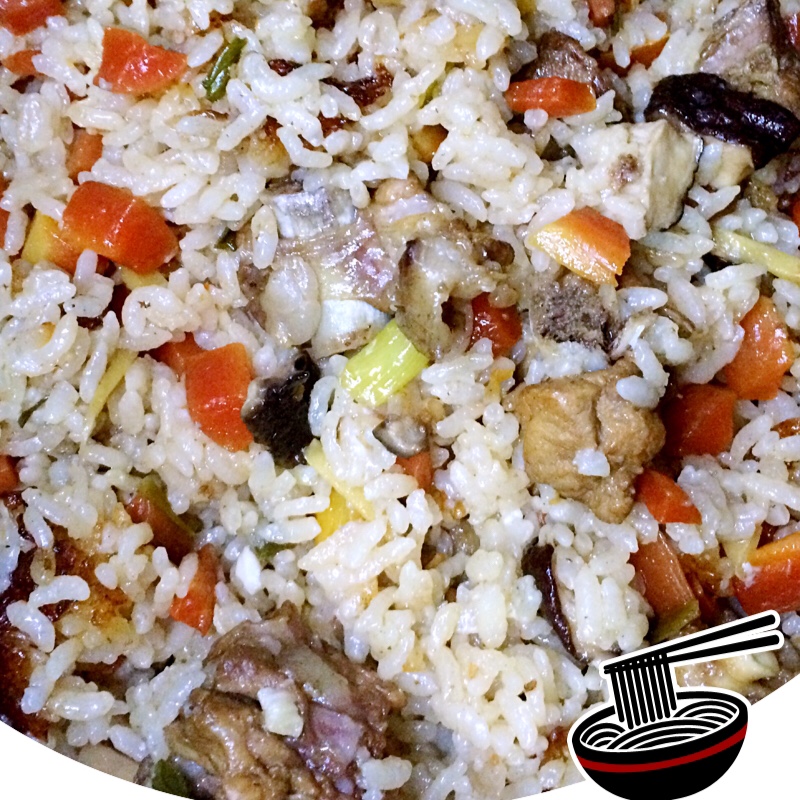 喷香排骨焖饭（爆好吃）