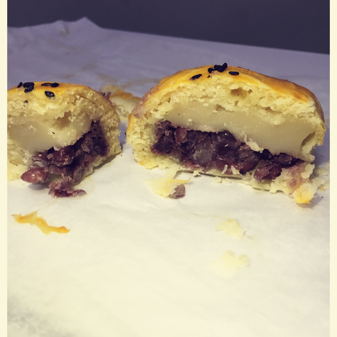 红豆酥饼（附油酥不测漏的办法）