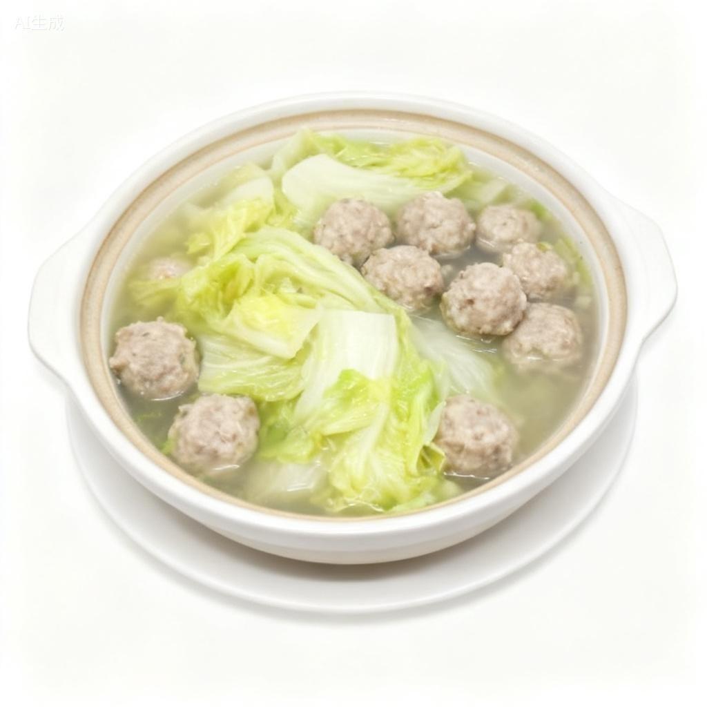 白菜丸子炖粉条